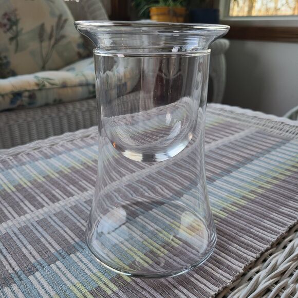 Home Interiors Two Piece Candle Holder Item 12289 Suspended Tealight Clear Glass - Picture 6 of 10